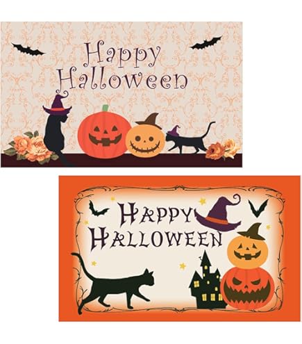 Amazon | Earth Link ハロウィン メッセージ カード 60枚 名刺サイズ