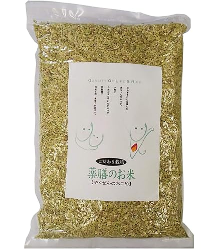 Amazon.co.jp: プレミアム青玄米1kg(500g×2袋) 玄米1kg 若玄米 食物