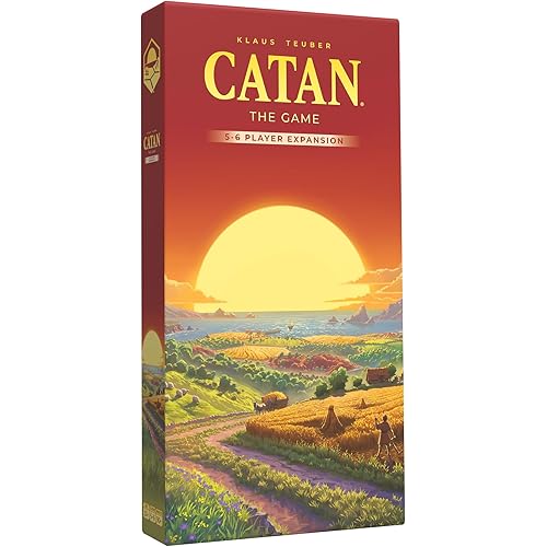 Catan 5-6 Player Board Game Extension (6th Edition) Add More Players to Your Adventure, Ages 10+, 3-6 Players, 60-90 Minute P