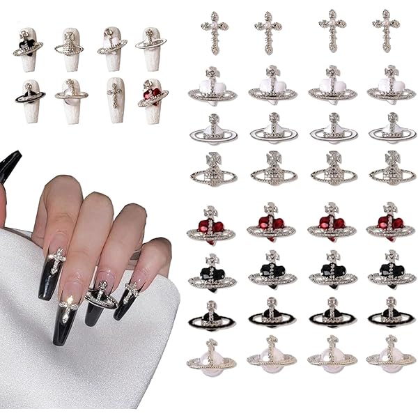 Amazon.co.jp: SensaBliss ネイルパーツ 王冠 3D立体 クラウン