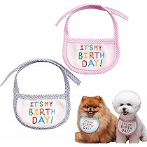 Amazon | ペット よだれかけ 犬 猫 誕生日 バンダナ かわいい