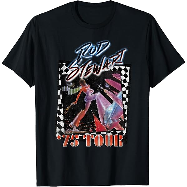 Amazon | Rod Stewart 公式 Rock The Holidays Tシャツ Tシャツ | T