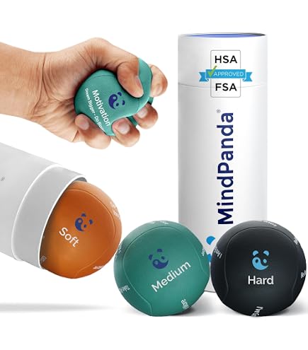 More Life Health Hand Balls for Therapy - Three Densities of Hand