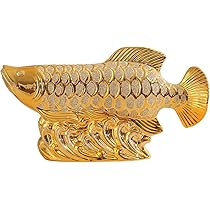 注目★早い者勝ち★１点限定★希少価値あり★招財金龍魚置物 Amazon.co.jp: 置物アロワナ 招財龍魚 風水 置物 金運 玄関 トイレ