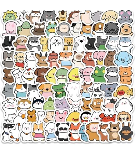 Amazon.co.jp: キャラクターシール，PVC材質，50枚，手帳 ，自転車