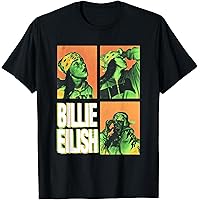 BILLIE EILISH ブラック Tシャツ サッカーT L 【正規新品】 BILLIE EILISH ブラック Tシャツ サッカーT L 【正規新品