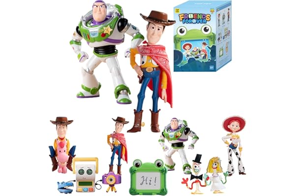 TOP TOY ディズニー(Disney)トイストーリー5「永遠のなかま」シリーズ【1ピース】ガチャガチャ ブラインドボックス アクションフィギュア ソフビ PVC プレミアム おもちゃ 誕生日 プレゼント ウッディ バズ キャラクターコレクター向け