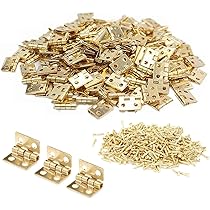 Amazon.co.jp: 蝶番 ミニ蝶番 8*10mm 50個セット ネジ付き 4穴