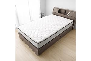 タンスのゲン マットレス シングル 極厚22cm 線径2.3mm 高密度 528個 ポケットコイル 通気性 3Dメッシュ 二層ウレタン ニット生地 シックハウス対策済 ベッドマットレス ホワイト 17800006(114349)