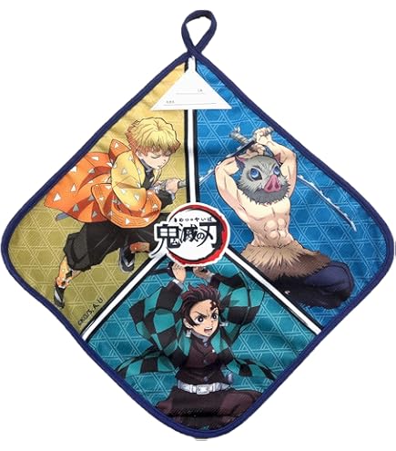 Amazon.co.jp: コスパ 鬼滅の刃 猗窩座の術式展開 ラウンドタオル 約