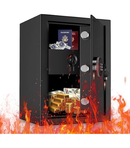 Amazon.co.jp: 【法人割引】金庫 59.5L 指紋認証 防犯金庫 電子金庫