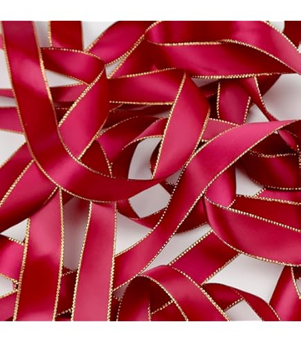 Amazon | クリスマスにCOTSCO コストコ ワイヤーエッジ リボン 3