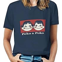 Amazon | [エドフ] ペコちゃん ポコちゃん Tシャツ 半袖 クルー