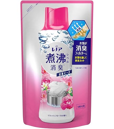 【新品】レノア　煮沸レベル消臭抗菌ビーズリフレッシュフローラル1180mL 4つ レノア煮沸レベル消臭抗菌ビーズ リフレッシュフローラルの香りの香り
