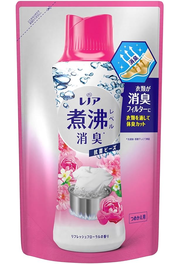 完売　廃盤　レノア　超消臭　抗菌　ビーズ　消臭剤　防カビ　リフレッシュフローラル Amazon | レノア 超消臭 煮沸レベル消臭 抗菌ビーズ リフレッシュ