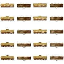 Amazon.co.jp: ノーブランド品 ワニグチ 金具 20個 リボン留め 紐留め