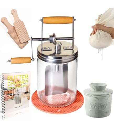 Amazon | Dazey Butter Churner - チーズクロス、シェイピングパドル