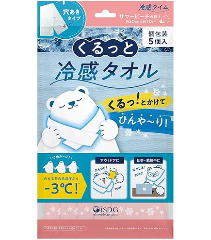 Amazon｜冷感タイム くるっと冷感タオル フレッシュペアーの香り