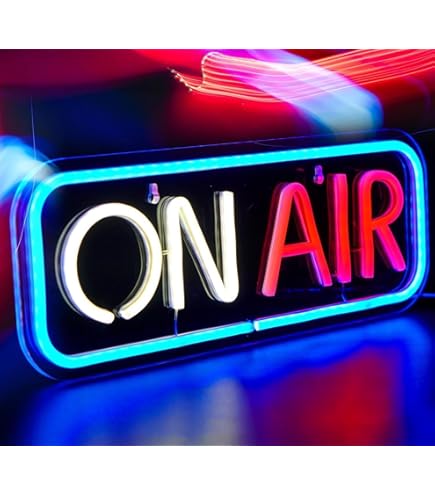 Amazon.co.jp: ON AIRネオンライト レターマイクLEDネオンサイン