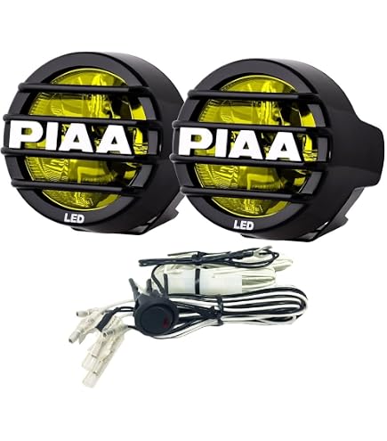 気まぐれ出品、PIAAフォグライト 2個セット 取り付けブラケット付配線 Amazon | Piaa 22-05370 LP530 イエロー 3.5インチ SAE 準拠 LED