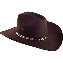 Faux Felt Wide Brim Western Cowboy Hat 