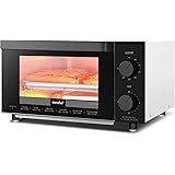 COMFEE' オーブントースター 4枚焼き トースト 12L 広い庫内 タイマー設定 無段階 温度調節 1200W 上下 4本ヒーター トレー付き お手入れ簡単 省スペース設計 新年 新生活 CF-AC121