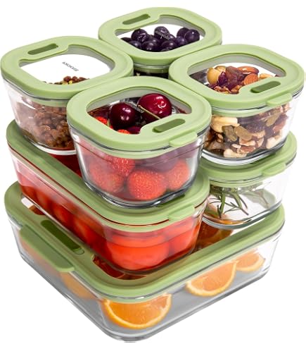Amazon | Rubbermaid (ラバーメイド) 漏れ防止ふた 食品保存セット