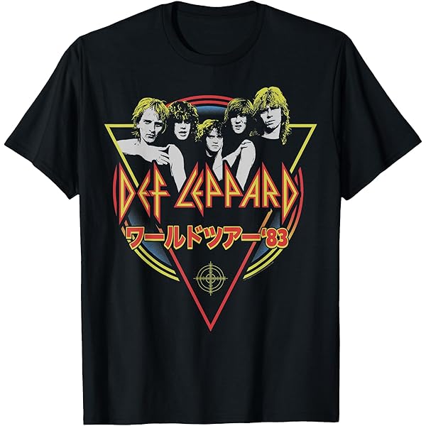 Amazon | Def Leppard - コミック Tシャツ | Tシャツ