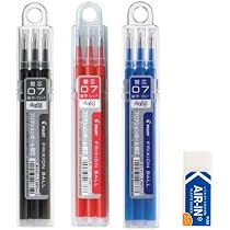 Amazon.co.jp：フリクション 替芯 単色ボールペン用 0.7mm 3色