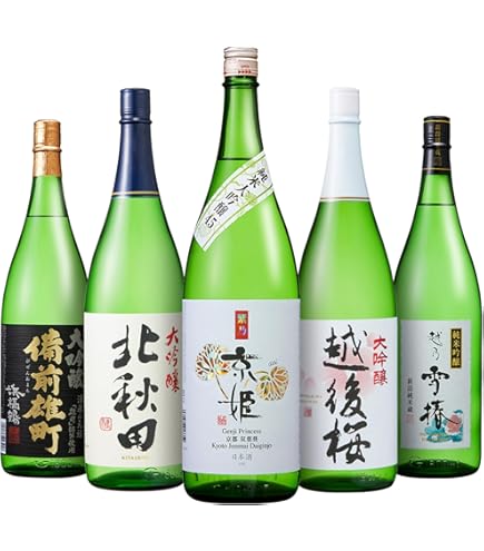 Amazon.co.jp: 日本酒 飲み比べ 特得セット 1.8L 6本 大吟醸 純米酒