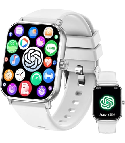 Amazon | スマートウォッチ【2026CHATGPT最新】Bluetooth通話機能 日本