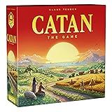 CATANボードゲーム (第6版) 家族、子供、大人向けのクラシックな戦略ゲームでトレード、構築、落ち着きましょう。対象年齢10歳以上、3~4人用、60~90分プレイ時間。
