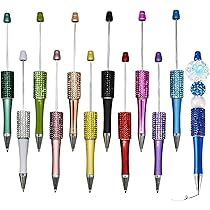 Amazon | ふわふわ ファー 付き ビーズ ボールペン 【パステルカラー