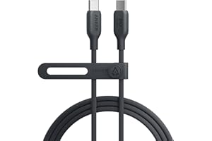 Anker 543 エコフレンドリー USB-C & USB-C ケーブル 植物由来素材 240W 急速充電 iPhone 16 / 15 MacBook Pro iPad Pro iPad Air 5 Galaxy S24 各種対応 (1.8m ブラック)