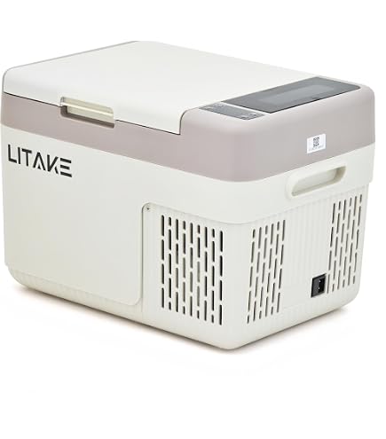 Amazon.co.jp: Litake 車載冷蔵庫 9L ポータブル冷蔵庫 バッテリー内蔵