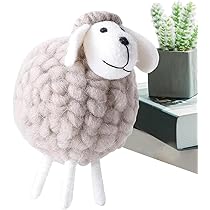 Amazon.co.jp: 手作りの羊の羊の置物、かわいい動物の羊の置物
