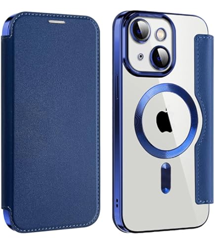 Amazon.co.jp: CeleBerry iphone 15 ケース 手帳型 透明 薄型 クリア