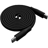 CIO フラットスパイラルケーブル CtoC 充電ケーブル PD240W 480Mbps 急速充電 マグネット 平型（ブラック 1m） | 平型でかさばらない, マグネットでまとまる, 薄型コンパクト, 机まわりすっきり,最大240W