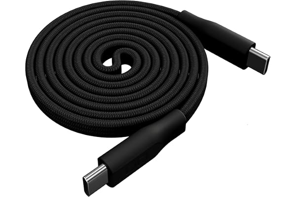 CIO フラットスパイラルケーブル CtoC 1m (Type-C/USB-C) PD 急速充電 平型 磁石 マグネット吸着 まとまる 充電ケーブル PD 240W データ転送 480Mbps (ブラック, 1m)