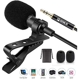 【2020年最新版】ミニクリップマイク コンデンサーマイク ピンマイク 高音質 低ノイズ ミニマイク クリップ付きミニスマホマイク iPhone/iPad/Androidなど機器 PCにも対応 3.5mmプラグ 1.5mケーブル 収納袋付属【1年安心保障付き】