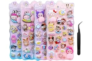 【2枚セット】loong おしりぷにぷにシール かわいい ぷくぷく キャラクター 3Dカートゥーン ステッカー 装飾用として使用可能です ランダムに2つの異なるパターン[shanchi](ラブブ)