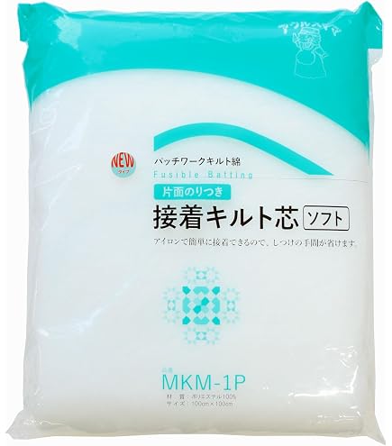 Amazon | バイリーン キルト綿 厚さ標準 片面接着 20m巻 MKM-1