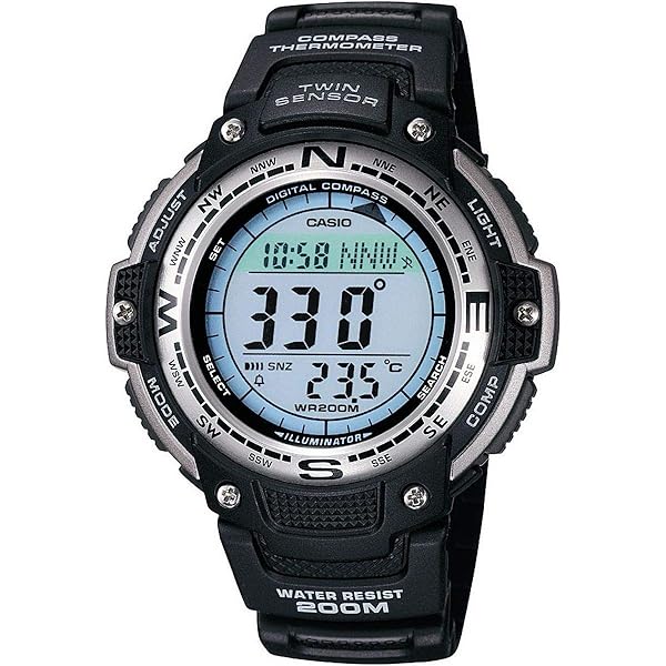 Amazon.co.jp: Casio Mens Twin Sensor Digital Display Quartz Black