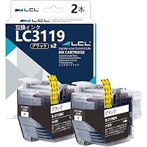 Amazon.co.jp: LCL Brother用 ブラザー用 LC3119 LC3119BK (2パック