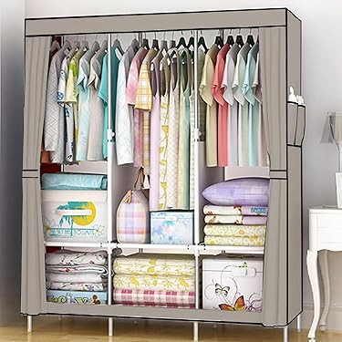 新品⭐︎大容量ワードローブ　クローゼット☆グレー 新品⭐︎大容量ワードローブ クローゼット☆グレー Amazon.co.jp