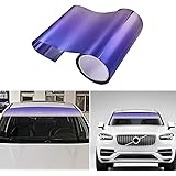 Amazon Goolrc 上部フロントウィンドシールド日焼け止めシートグラデーション自動染色フィルムクリエイティブフロントガラスステッカー車体デカール装飾 フェンダパネル 車 バイク