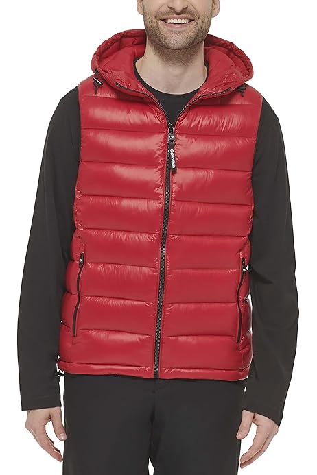 guess vest with hood