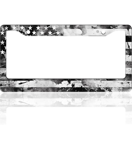 Galaxy Pattern License Plate Frame – Stainless Steel, 12.3 X 6.3 Inches, US/Canada Size 4 thumbnail image