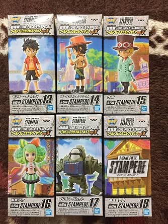 Amazon 劇場版 ワンピース スタンピード コレクタブル フィギュア Vol 3 全6種 ルフィ エース サボ 歌姫アン バレット ロゴ フィギュア ドール 通販