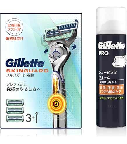 Gillette ジレット スキンガード 電動タイプ 替刃